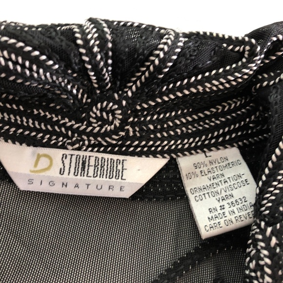 Stonebridge Semi Sheer zipper front jacket detailed embellishment - Picture 5 of 8